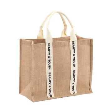 Daily Large Reusable Customized Jute Burlap Tote Bag