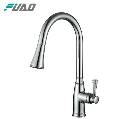 FUAO pull out sink kitchen faucet brands