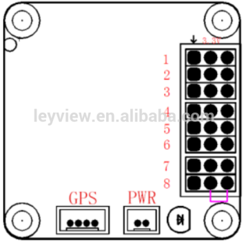 2.4G Wireless bluetooth model aircarft data collector module GPS position APP feedback
