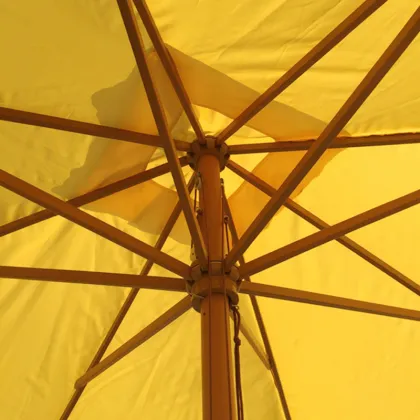 Hardwood Square Patio Umbrella with Water Resistance