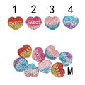 100pcs/Lot Glitter Heart Cabochon Mix Color Sweet Heart Resin Craft for Women Girls Hair Pins Ring Accessory