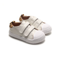 Sneaker per bambini in pelle in pelle di tela