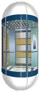 Elevator Decoration With Semicircle Acrylic , Car Roof Decoration