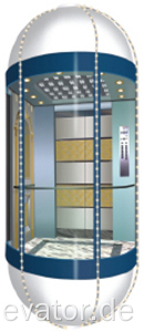 Elevator Decoration With Semicircle Acrylic , Car Roof Decoration