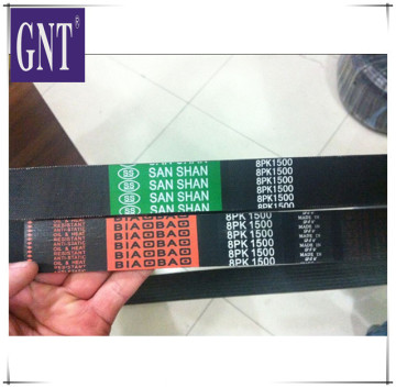 low price 8PK1500 belt for excavator engine parts
