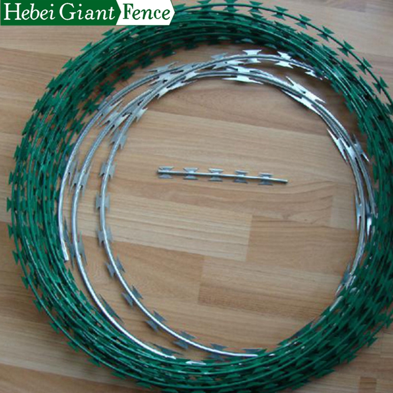 Galvanized Razor Barbed wire for Security Fence