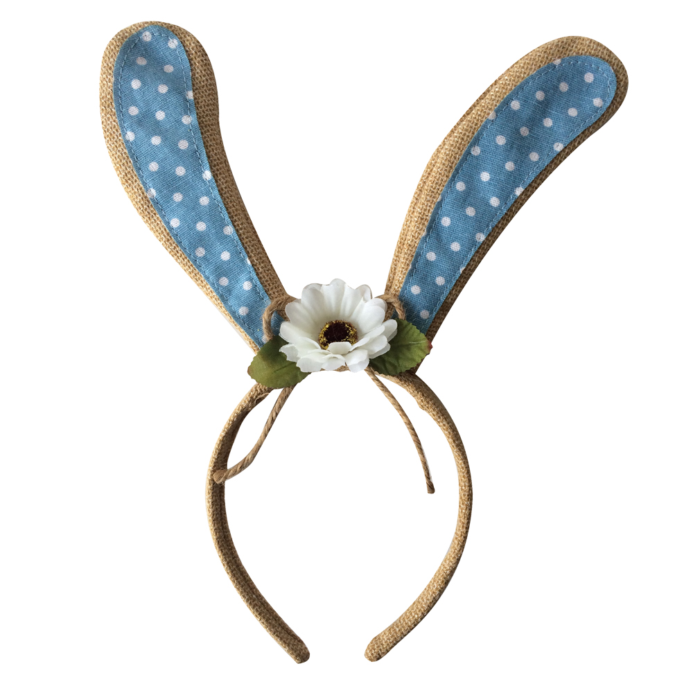 Easter Flower And Bunny Ear Headband