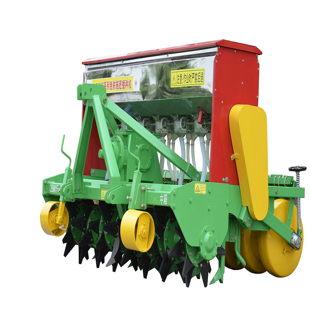 Sembradora de hierro fundido de semillas de trigo y maíz para tractor de fertilización directa sin labranza