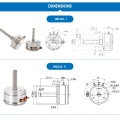 Sensor de codificador de ángulo de alta precisión IP40