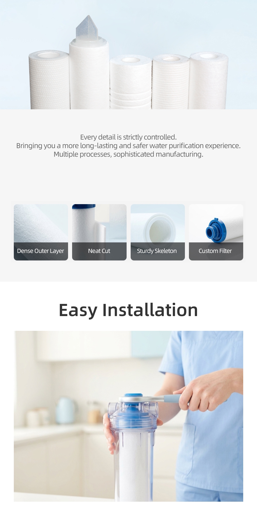 6.melt-blown filter cartridge detail page