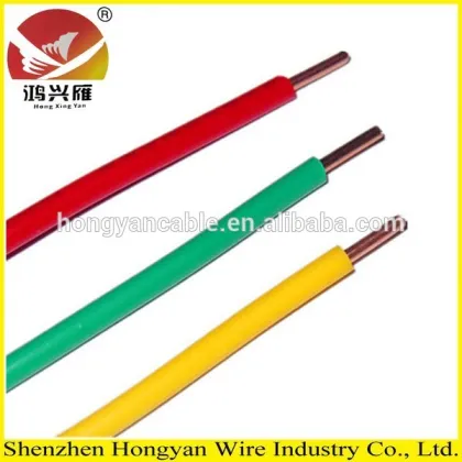 Electrical cable and wires single core construction cable