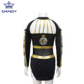 OEM sbuliamtion balck cheerleading uniform