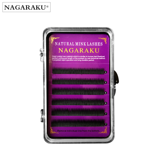 NAGARAKU Bottom Eyelash individual eyelashes extension 5mm 6mm 7mm mixed Matt Black Semi-permanent bottom False lashes