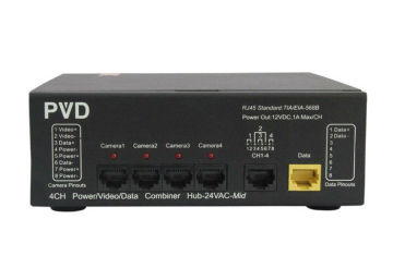 4 Channel Video Power Balun With Ntsc, Pal And Secam Format, 24vac Output
