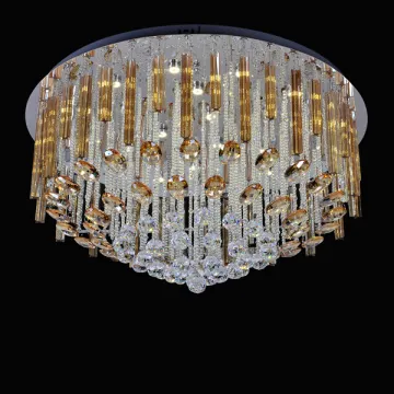 led chandelier luxury crystal ceiling light for home
