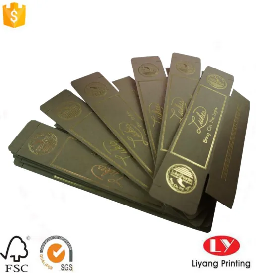 Flat Foldable Sunglasses Box with Gold Stamping Logo