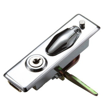 Electronic Cabinet Swing Handle Lock with Padlock - CNC Machined Metal & Brass