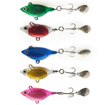40mm 12g Epoxy Jig Sinking VIB Trout Spoon Fishing Lure