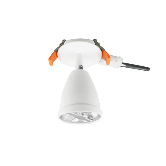 Black and White Color Aluminum Adjustable LED Spot Lamp Frame with GU10 or AR70 LED for Round Recessed Ceiling Downlight Housing