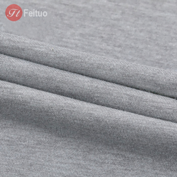 Sustainable 60/40 Polyester-Cotton-Hemp Grey Combed Jersey Fabric