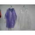 travelling disposable transparent raincoat  with sleeve