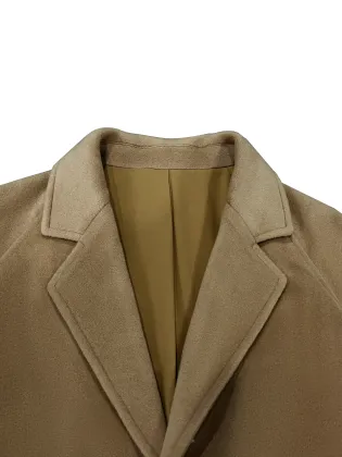 Women's brown wool coat