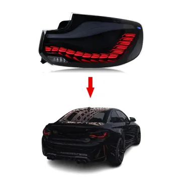 XT Upgrade LED Tail Light Assembly for BMW 2 Series 2014-2021 M2C F22 F23 F87 218 Double Dragon Scale Style