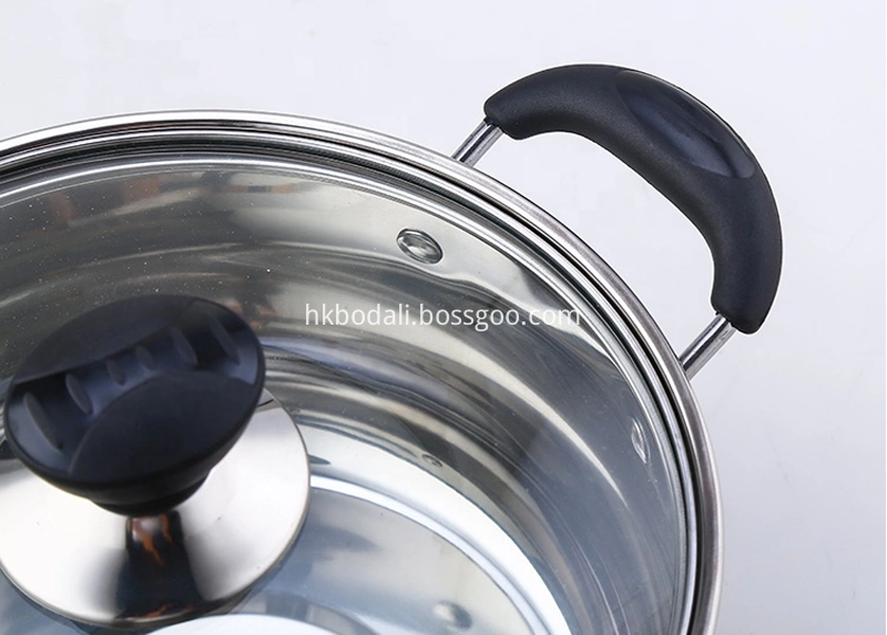 cooking stainless steel flat sided pail