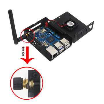 Orange Pi 3B Metal Shell with Cooling Fan and Optional Antenna: Enhanced Protection and Performance