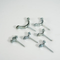 Verstellbare Rohrschelle mit Vierkantschraube und geteilten Clips