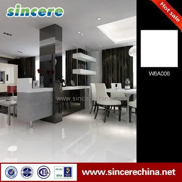 9.5mm polished super white tile