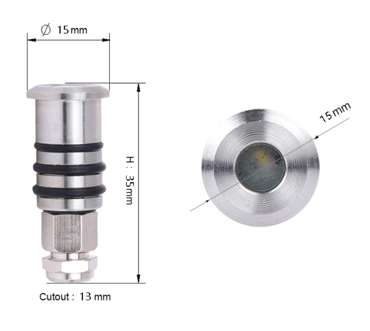 Mini luz de cubierta LED de aluminio