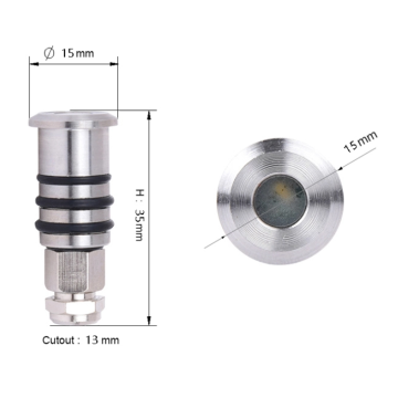 Mini LED-Decklicht aus Aluminium