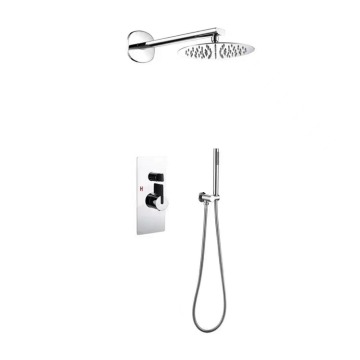 Conjunto de ducha oculto Conjunto de mezclador de baño con juego de combo montado en la pared Conjunto de ducha de techo de 8 pulgadas y ducha de ducha de mano