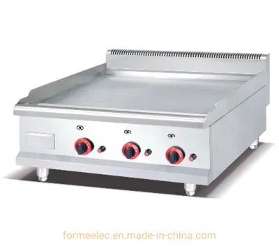 Countertop Gas Grill Kitchen Equipment Gas Griddles Flat Plate 2 Burners Heavy Duty Gas Griddle