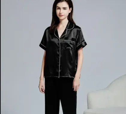 women pajama silk pajamas short