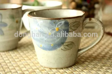 hand-painted coffee mug stoneware cup,