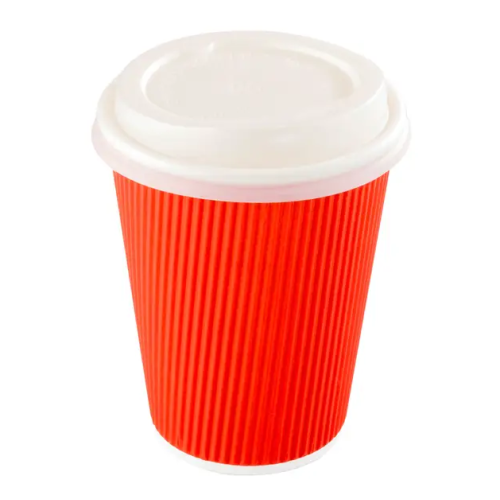 Compostable White PLA Coffee Cup