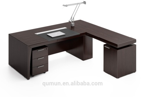 MDF luxury executive desk with return cabinet office furniture office desk made in China