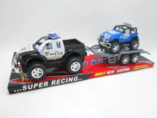 FRICTION POLICE CAR WITH JEEP