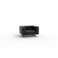 Office Furniture Home Office Waiting Sofa Chair Metal Base Fabric
