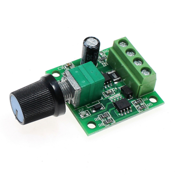 Miniature PWM speed controller DC1.8-12V DC motor 0~100% adjustable drive module input 2A PWM DC motor speed regulator