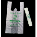 Sacos de compras compostáveis ​​biodegradáveis ​​do supermercado do PLA 100%