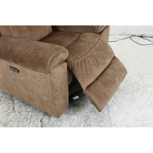 Sofá reclinable de cuero marrón Set para hotel