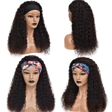 Annione Virgin Hair Lace Frontal Hair Wholesalers HD Swiss Deep Wave Wig HD Lace Cuticle Aligned Virgin Hair Vendor Headband Wig