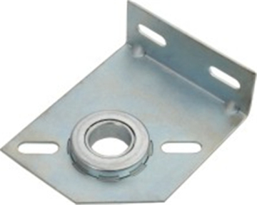Garage door intermediate bearing bracket