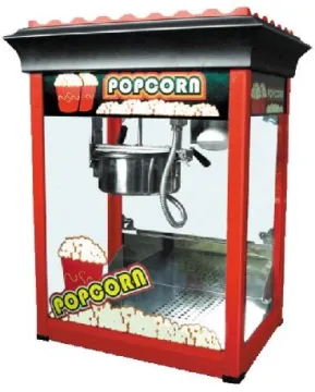 Popcorn machine, deluxe