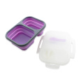 Food Grade Silicone Collapsible Lunch Box For Picnic