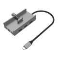 Aluminium USB Hub Clamp Docking Station met HDMI