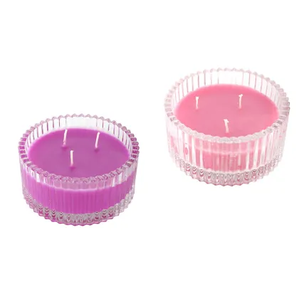 Paraffin Wax Luxury Scented Candy Crystal Jar Candles